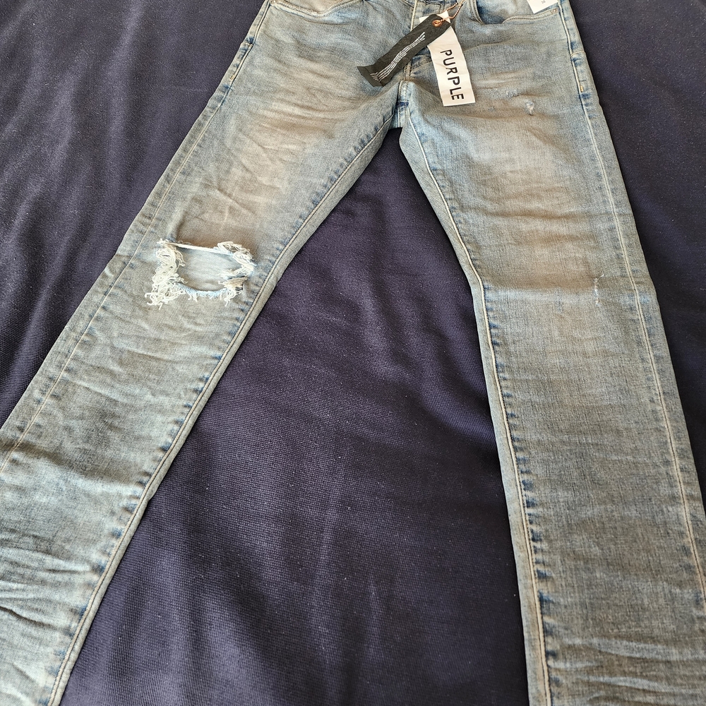 Purple Men's Light Blue Skinny Jeans